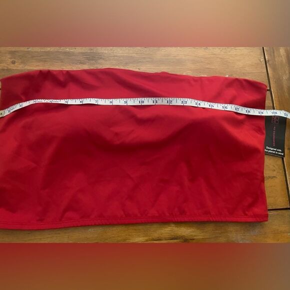 🆕 No Boundaries Double Layer Red Tube Top Women's Plus Size XXXL (21) - Picture 3 of 8